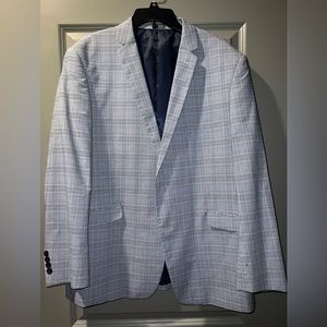 Madison Modern Fit Men Sport Coat Blue/White/Black 46R